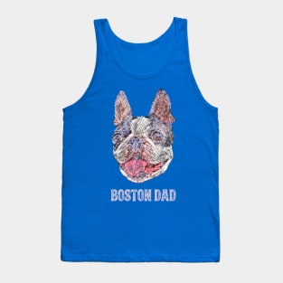 Boston Dad Boston Terrier Tank Top